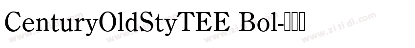 CenturyOldStyTEE Bol字体转换